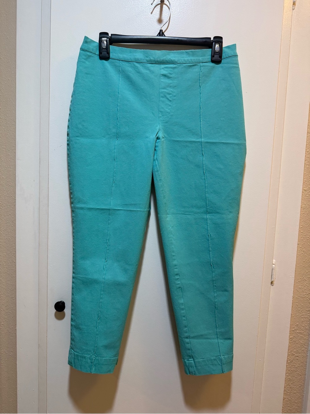 Isaac Mizrahi Teal Cropped Pants